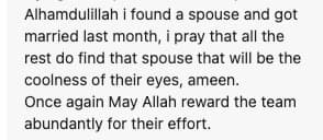 Sunnah Match success story